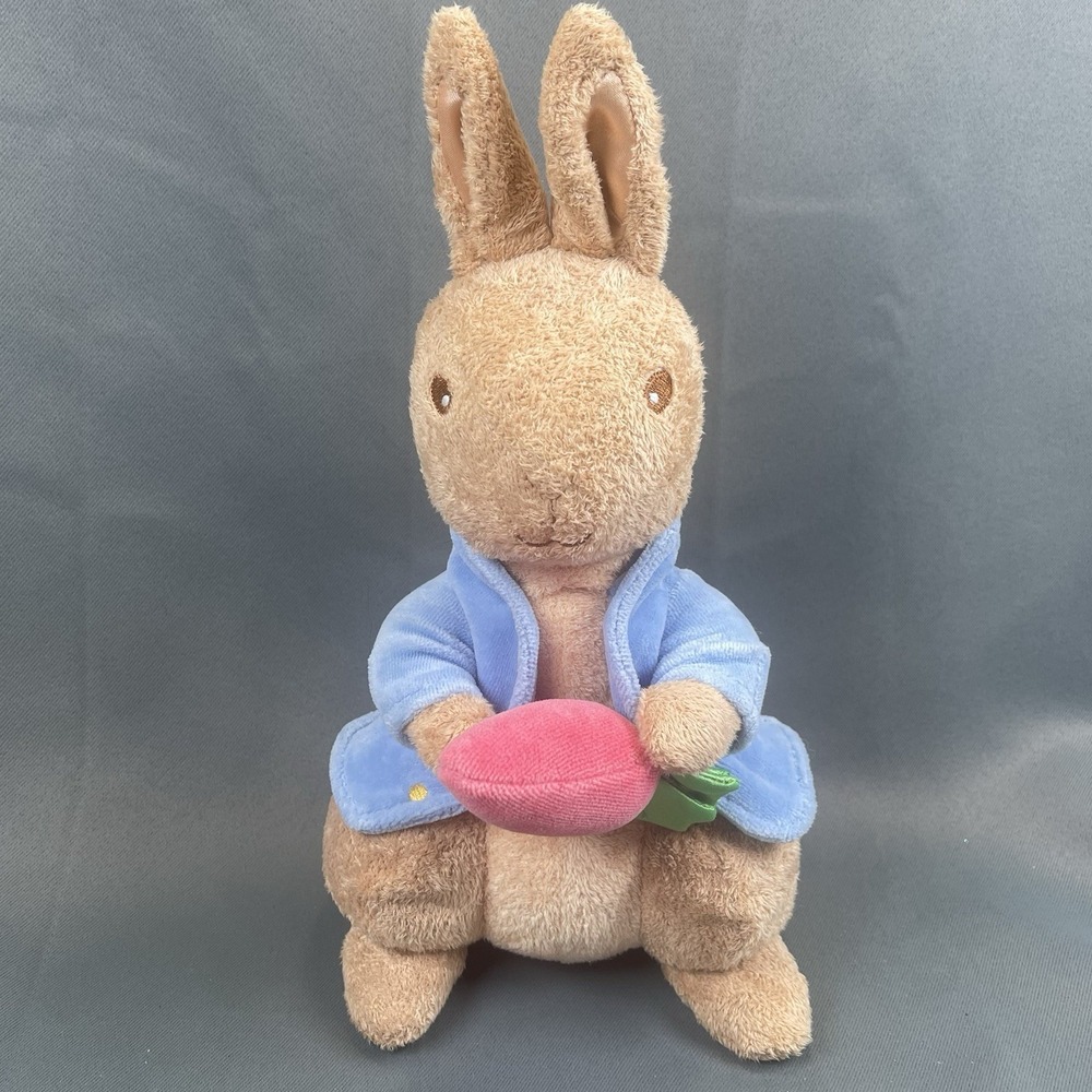 World of Beatrix Potter Peter Rabbit Plush Stuffed Animal 2001 Musical VIDEO